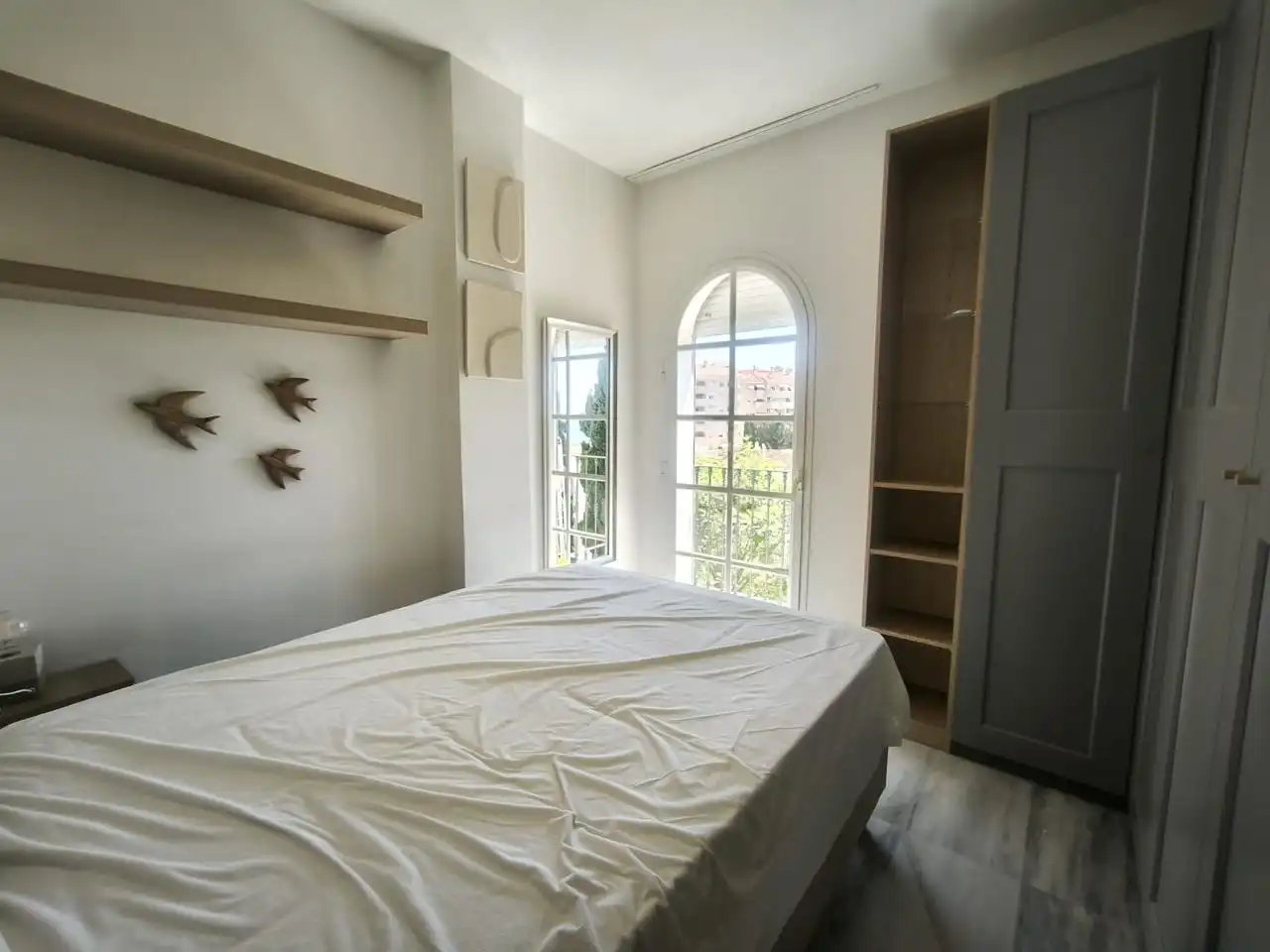 Bedroom of Flat for rent in Benalmádena  with Air Conditioner, Terrace and Furnished