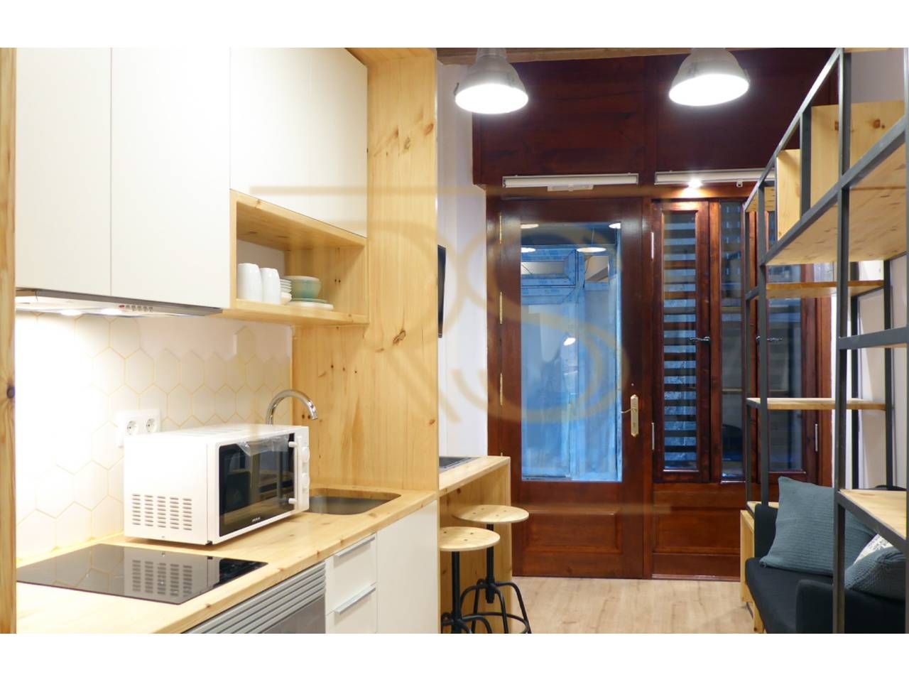 Cuina de Pis de lloguer en  Barcelona Capital amb Aire condicionat, Calefacció i Parquet