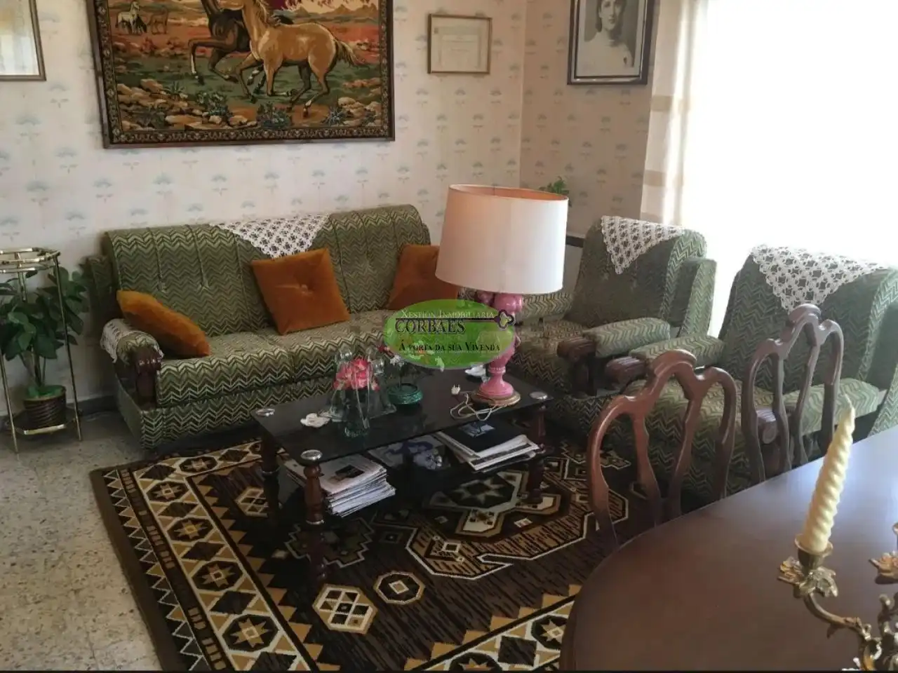 Wohnzimmer von Wohnung zum Verkauf in Xunqueira de Ambía mit Heizung, Abstellraum und Möbliert