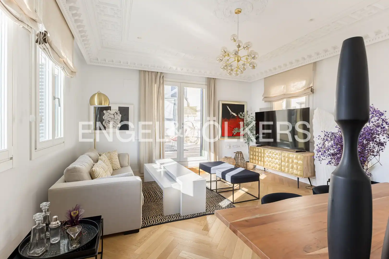 Sala de estar de Ático en venta en Madrid con Aire acondicionado, Calefacción y Terraza
