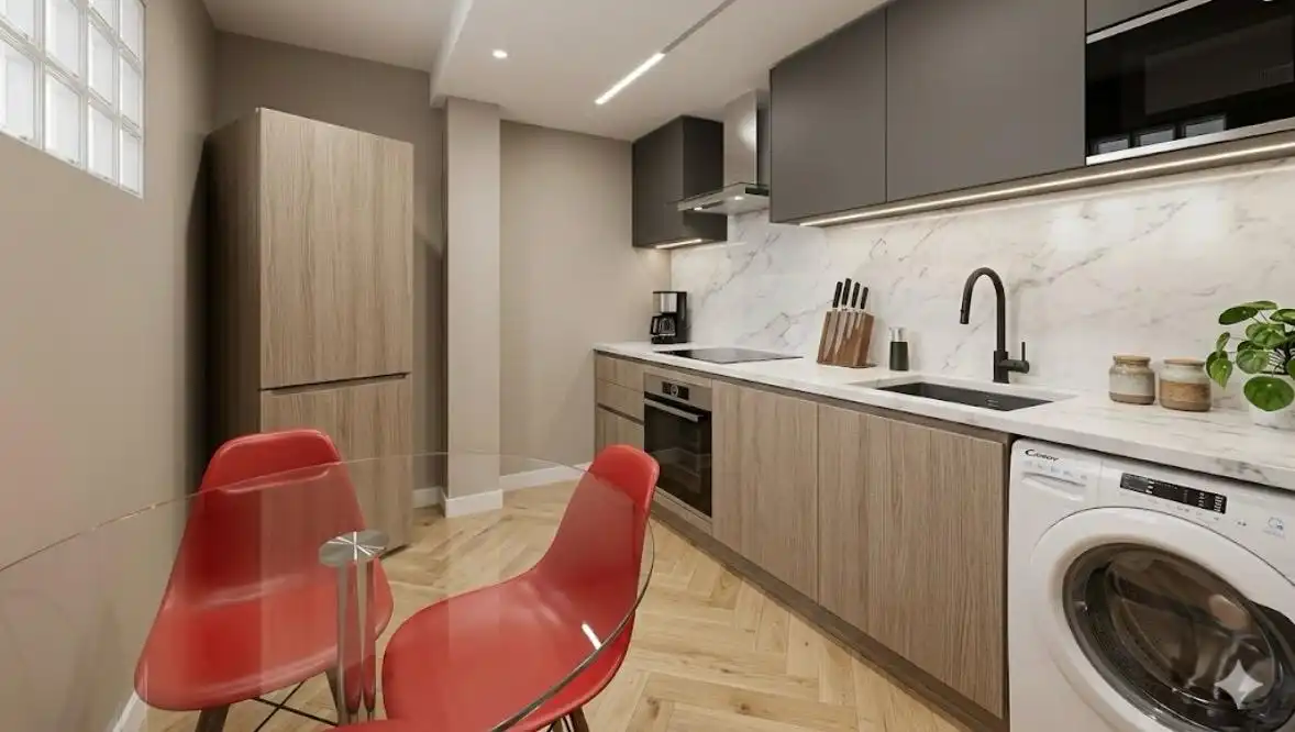 Kitchen of Flat for sale in Las Rozas de Madrid  with Air Conditioner, Heating and Terrace