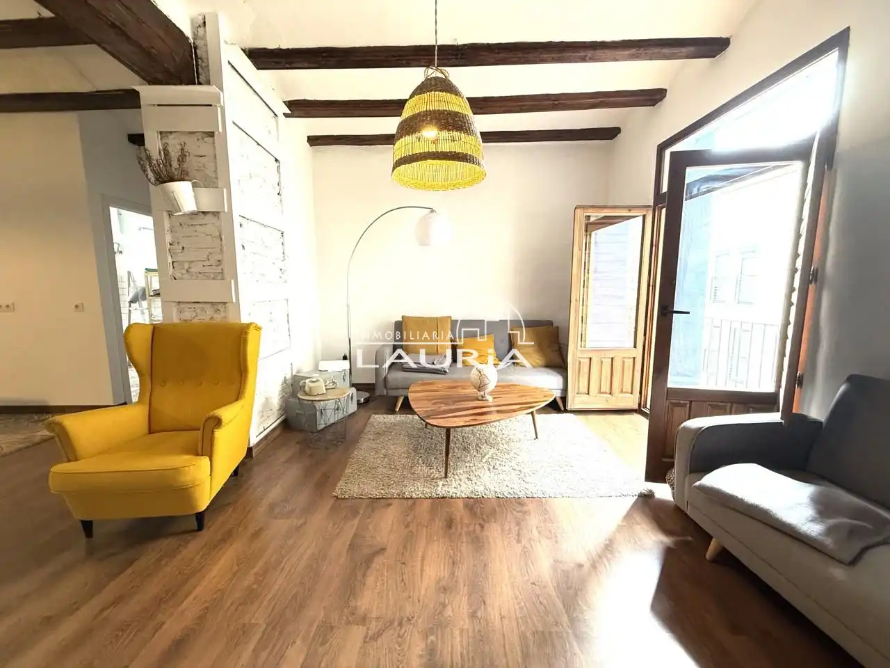 Wohnzimmer von Wohnungen zur Miete in Valencia mit Klimaanlage, Terrasse und Möbliert