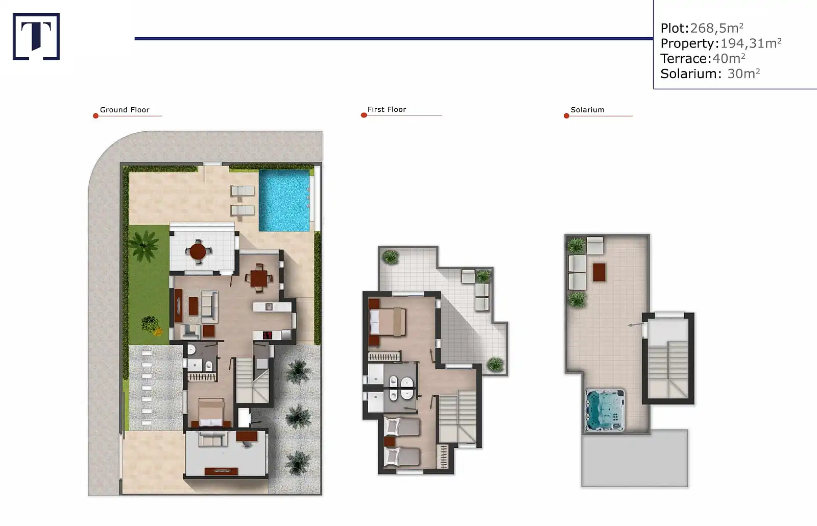 Casa o xalet en venda en Los Alcázares amb Aire condicionat, Jardí privat i Terrassa