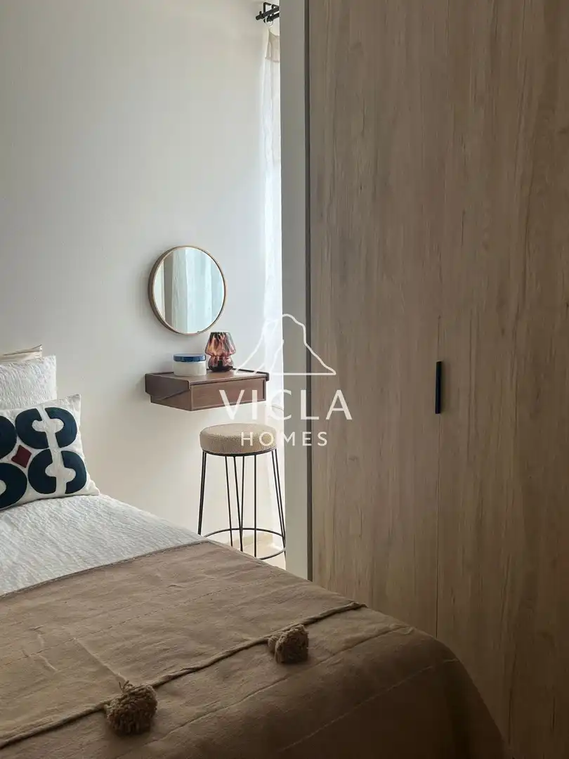 Schlafzimmer von Wohnung zur Miete in Santa Eulària des Riu mit Klimaanlage, Heizung und Terrasse
