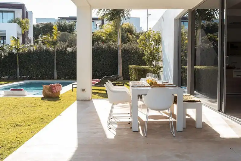 Terrassa de Casa o xalet de lloguer en Estepona amb Aire condicionat, Jardí privat i Terrassa