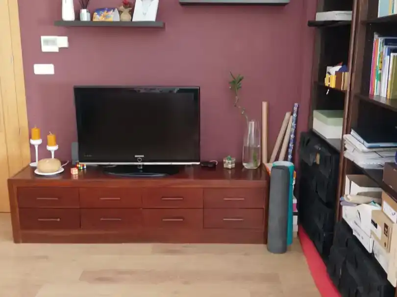 Sala de estar de Piso para compartir en Almendralejo con Aire acondicionado, Parquet y Amueblado