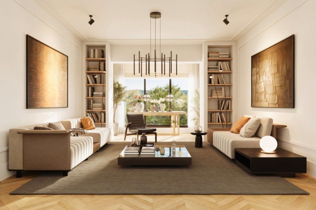 Sala d'estar de Apartament en venda en  Barcelona Capital amb Parquet