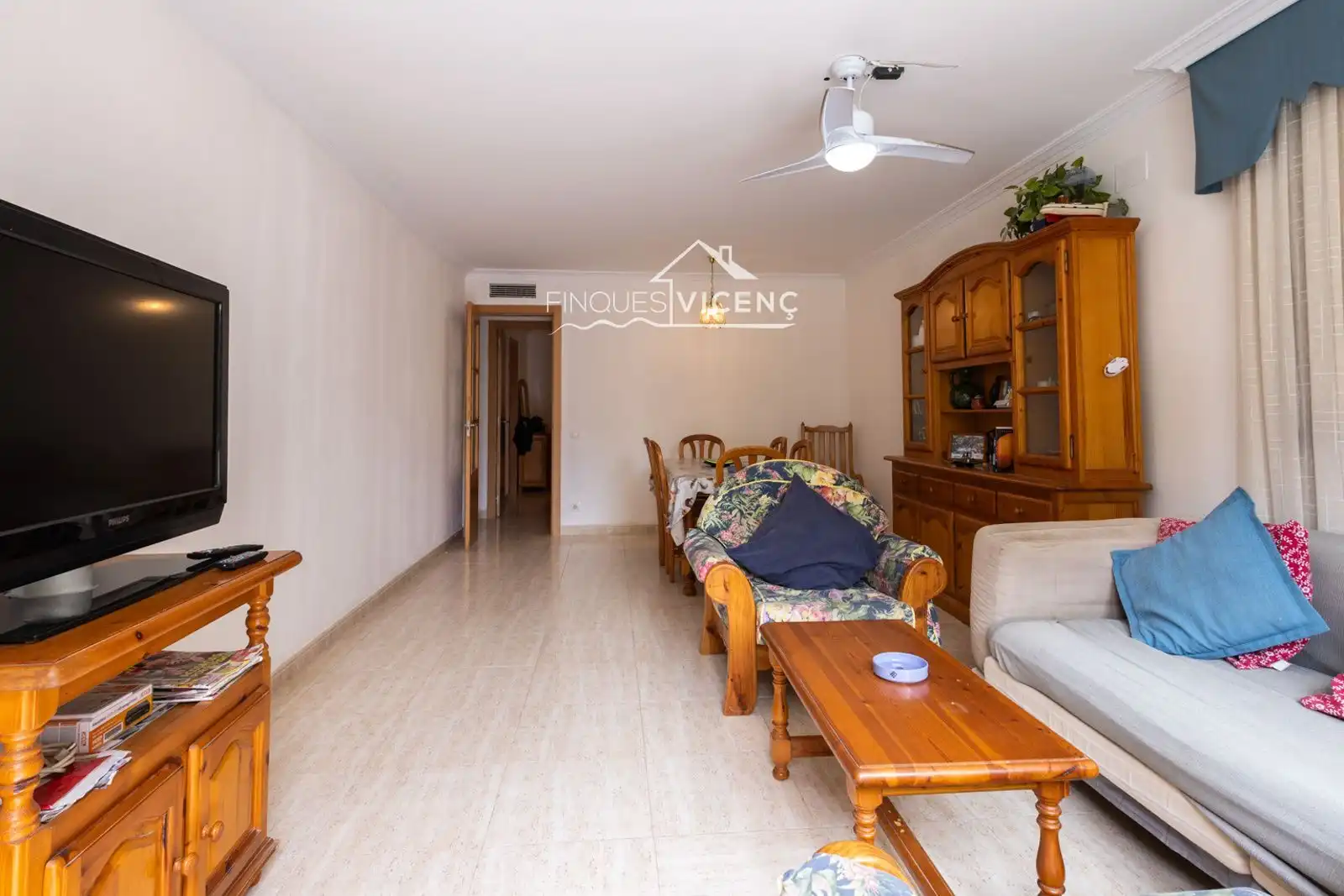 Wohnzimmer von Wohnung zum Verkauf in Calafell mit Klimaanlage, Heizung und Terrasse