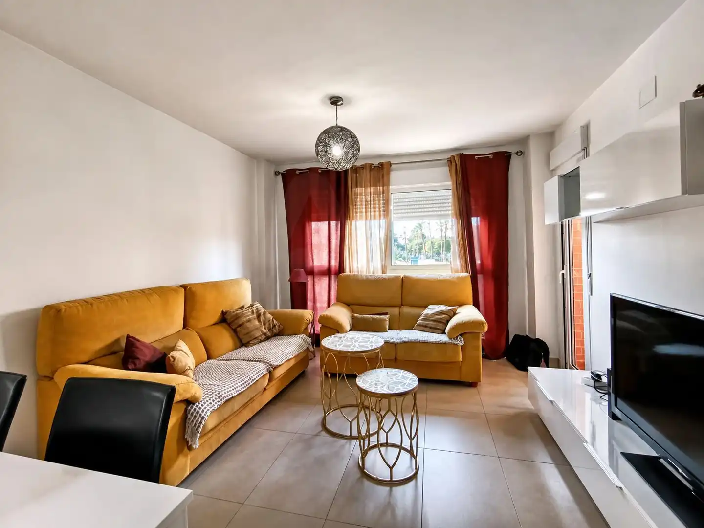 Sala de estar de Piso de alquiler en Alicante / Alacant con Terraza