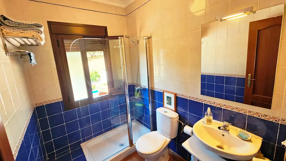 Baño de Casa adosada en venta en Aroche con Aire acondicionado, Jardín privado y Amueblado
