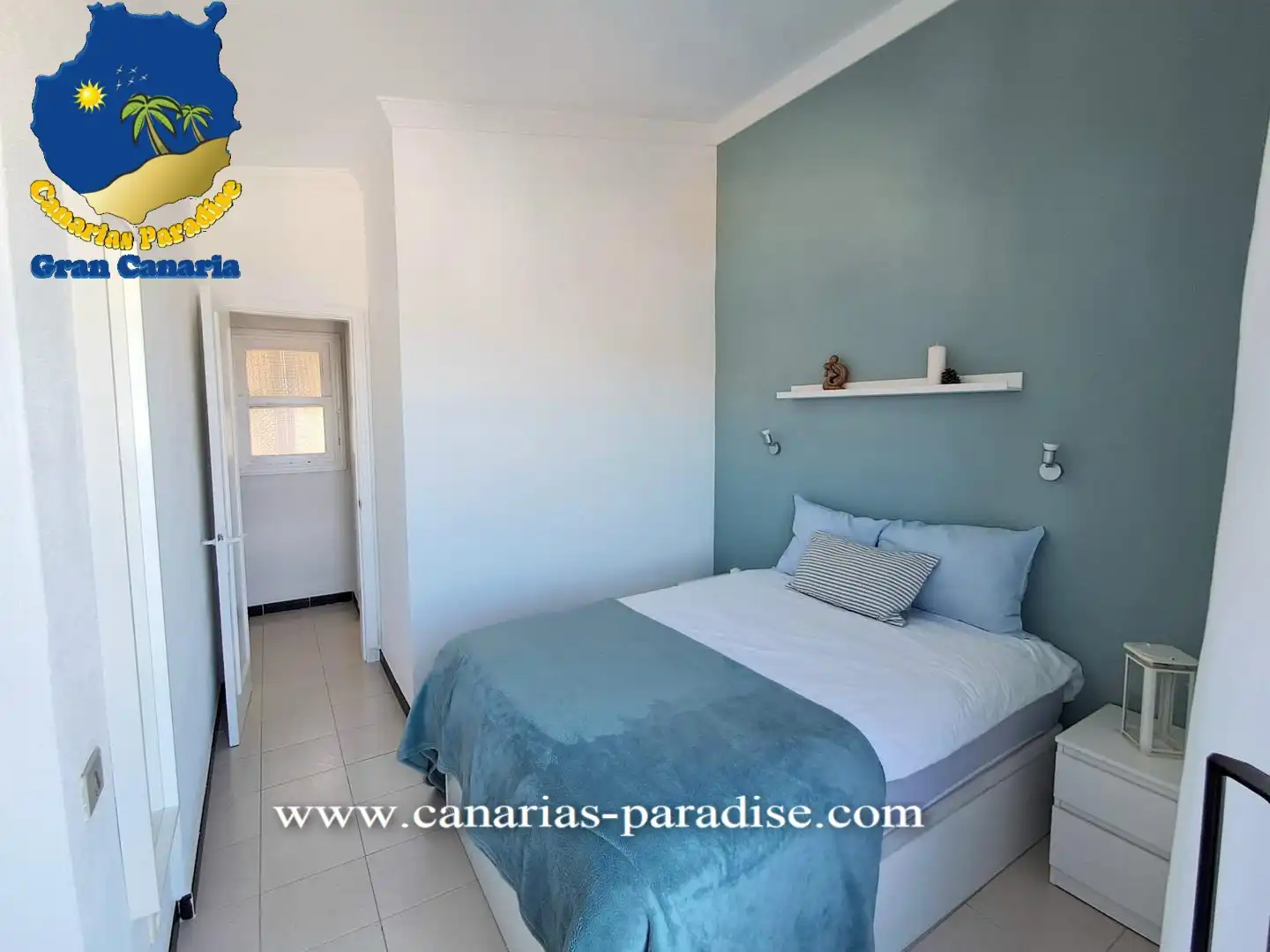 Schlafzimmer von Maisonette zum Verkauf in Mogán mit Klimaanlage, Terrasse und Möbliert