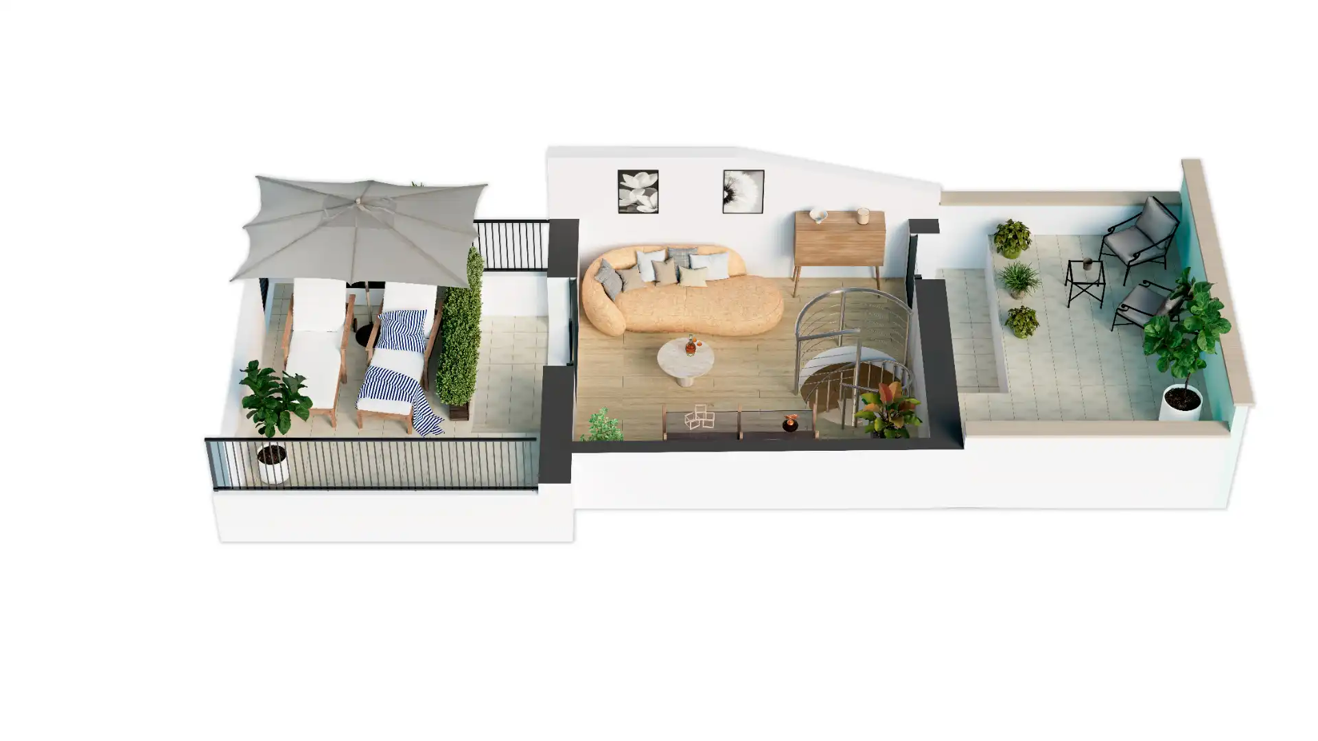 Dúplex de obra nueva con terraza en venta en Carrer Bateria 39