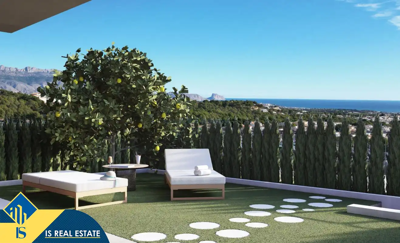 Terraza de Casa o chalet en venta en La Nucia con Terraza y Piscina