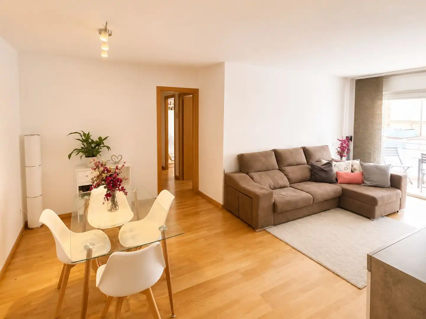 Living room of Flat for sale in Mataró  with Air Conditioner, Heating and Parquet flooring