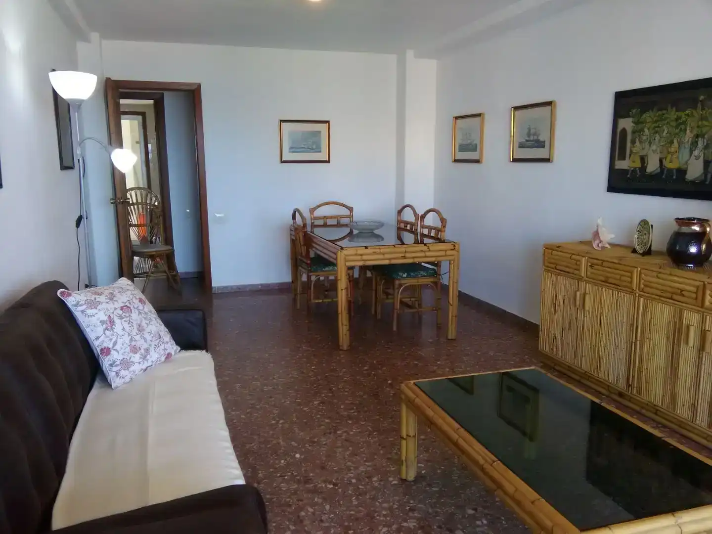 Comedor de Apartamento de alquiler en Cullera con Piscina y Balcón
