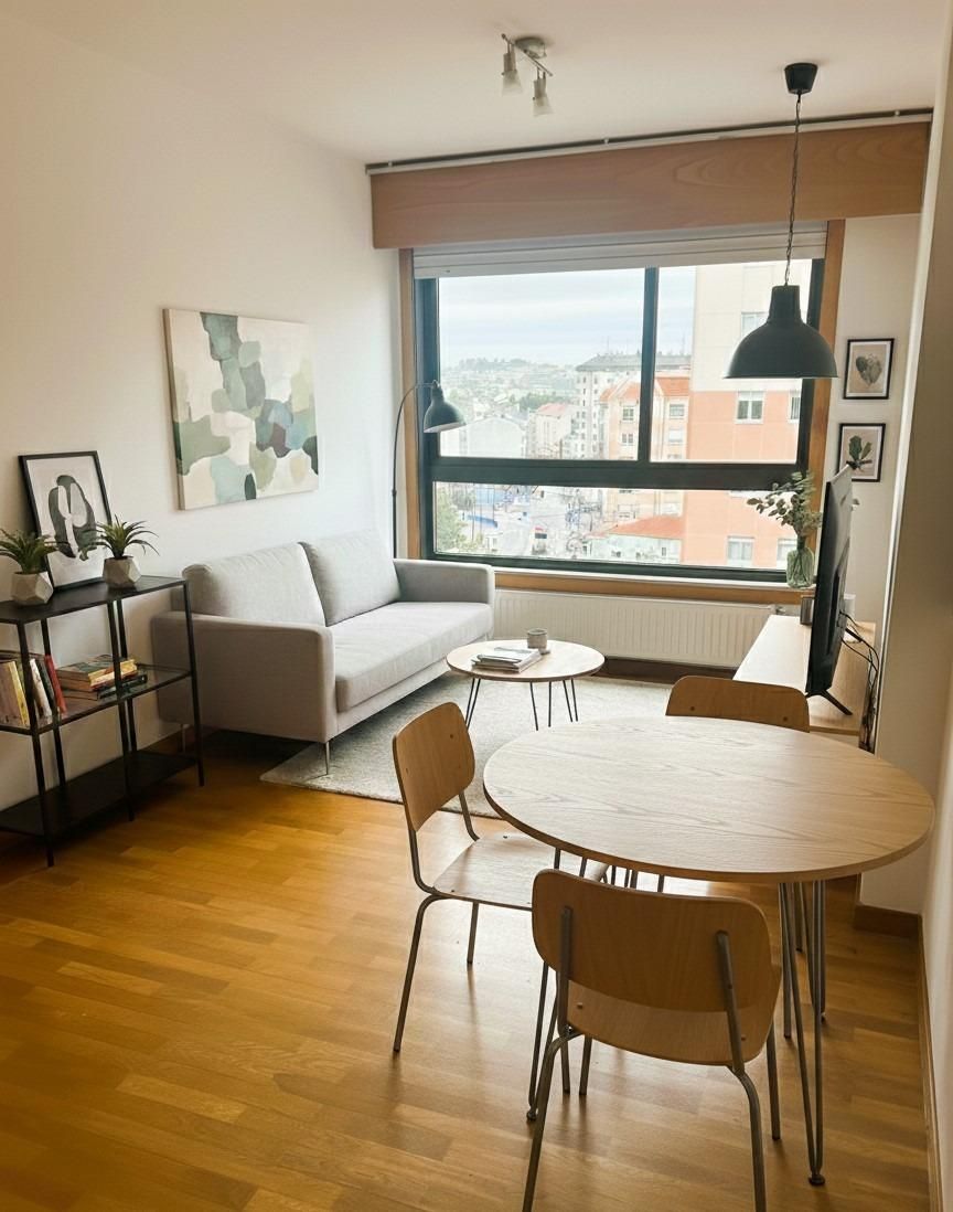 Sala de estar de Apartamento en venta en Culleredo con Calefacción y Trastero