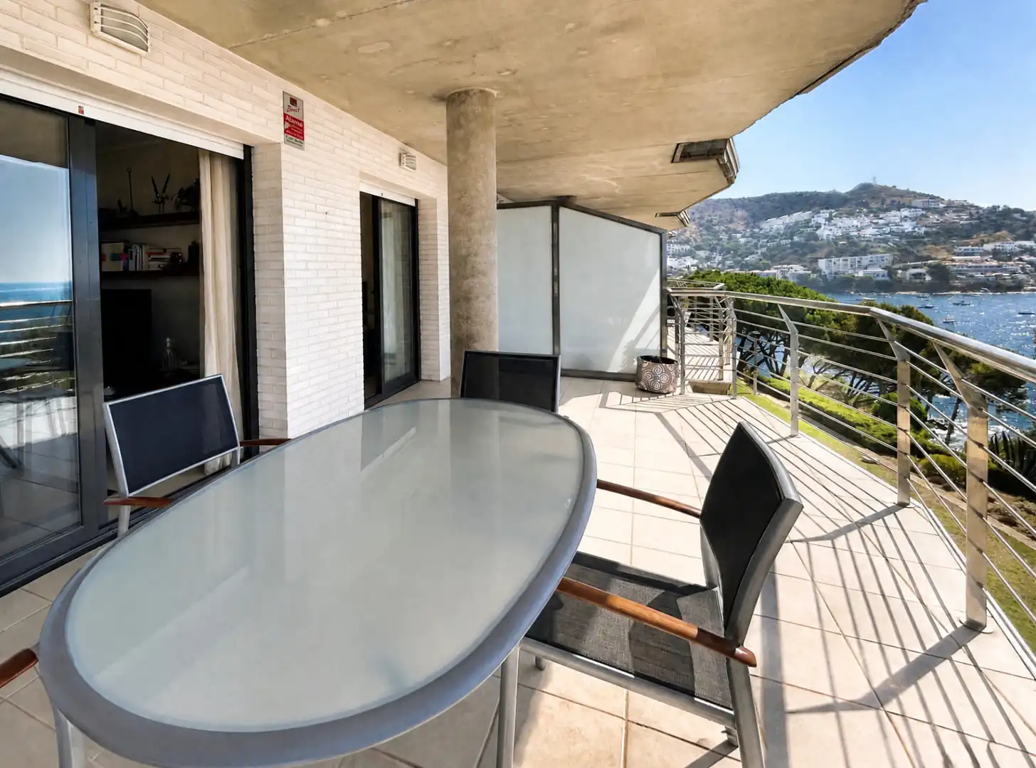 Terrace of Flat for sale in Roses  with Air Conditioner, Heating and Terrace