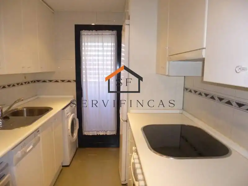 Cuina de Apartament de lloguer en Madrid amb Calefacció, Parquet i Piscina comunitària