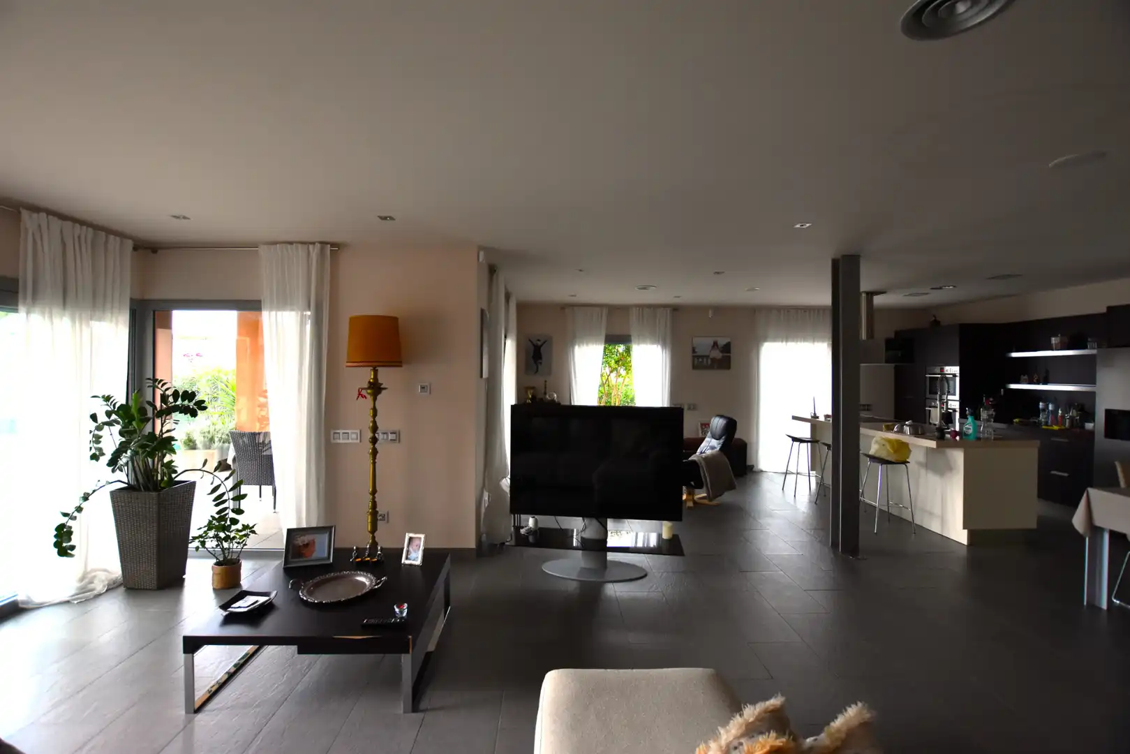 Sala de estar de Casa o chalet en venta en Vidreres con Aire acondicionado, Calefacción y Jardín privado