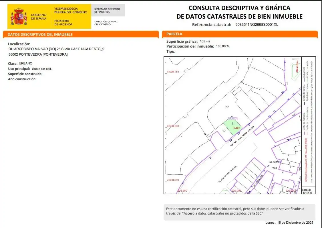 Terreny residencial en venda a ARZOBISPO MALVAR 23, imagen 7