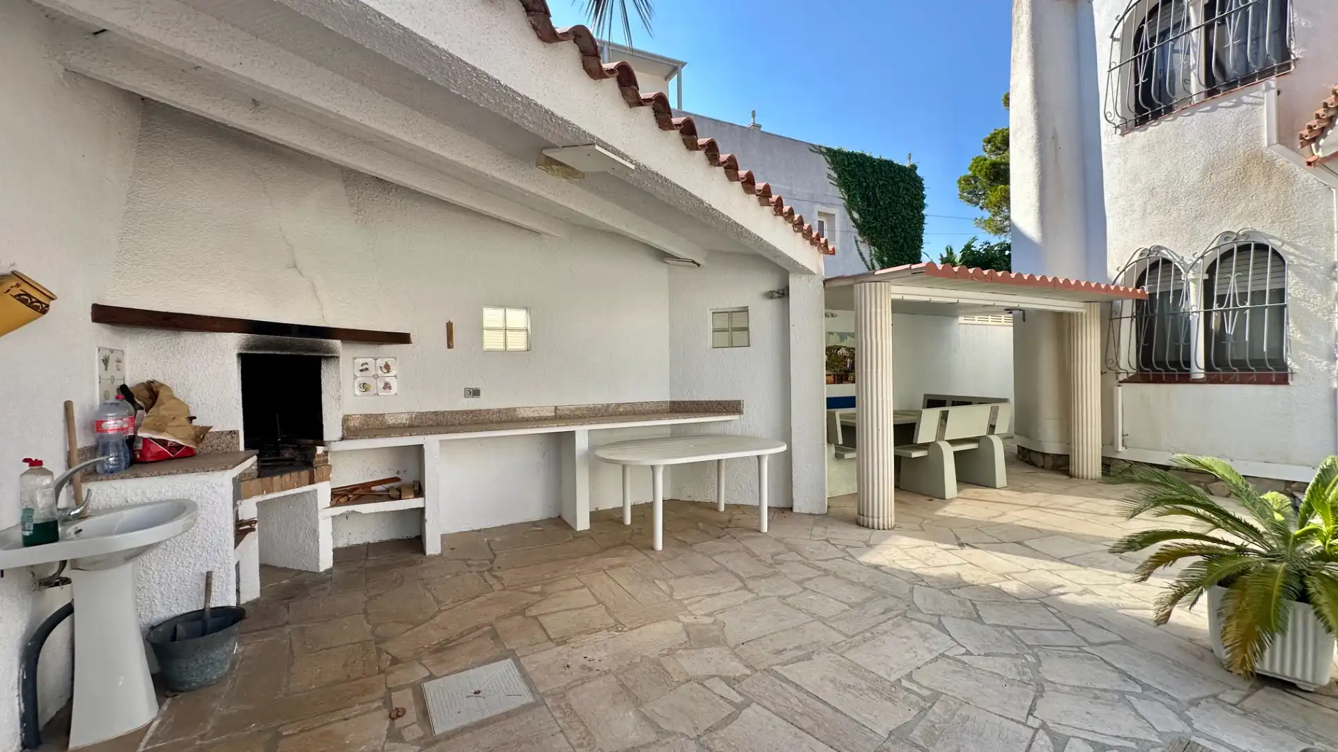 Terraza de Casa o chalet en venta en L'Ametlla de Mar  con Aire acondicionado, Jardín privado y Piscina