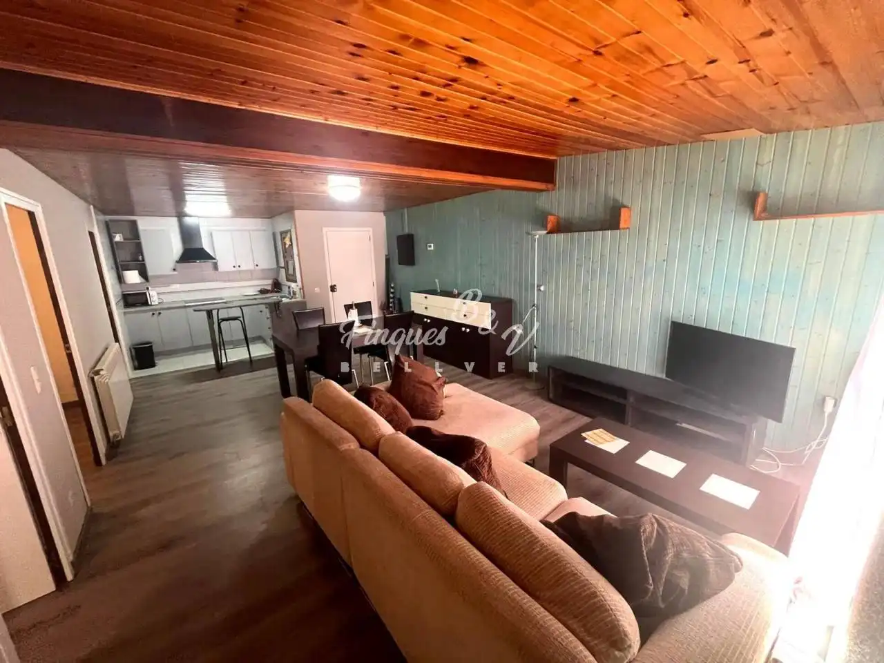 Wohnzimmer von Wohnungen zur Miete in Bellver de Cerdanya mit Heizung, Parkett und Terrasse