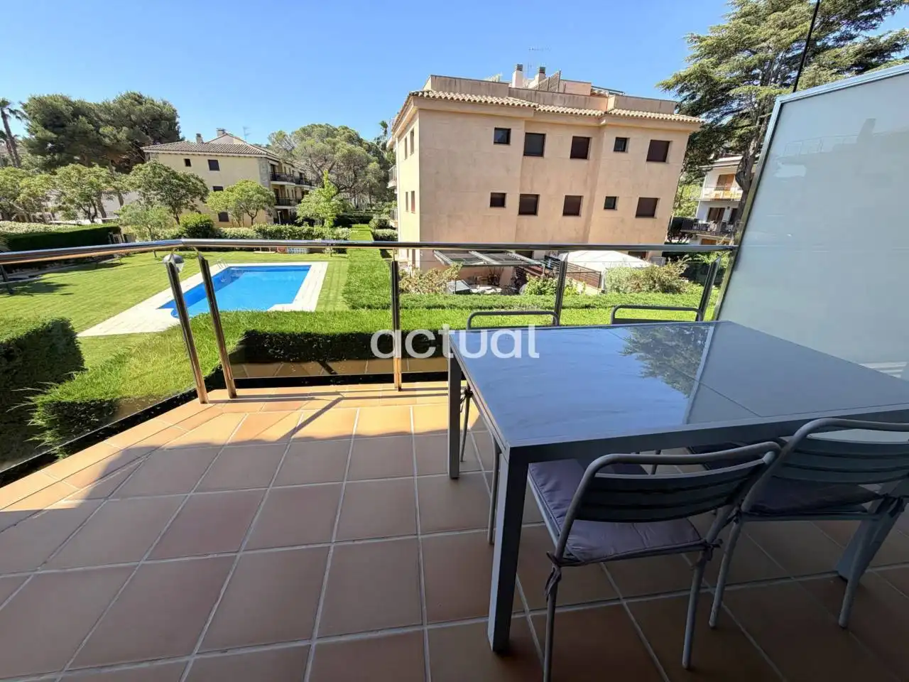 Garten von Wohnungen zum Verkauf in Castell d'Aro, Platja d'Aro i s'Agaró mit Klimaanlage, Heizung und Terrasse
