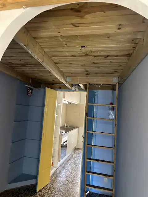 Kitchen of Flat for sale in Barcelona  with Washing machine, Balcony and Alarm