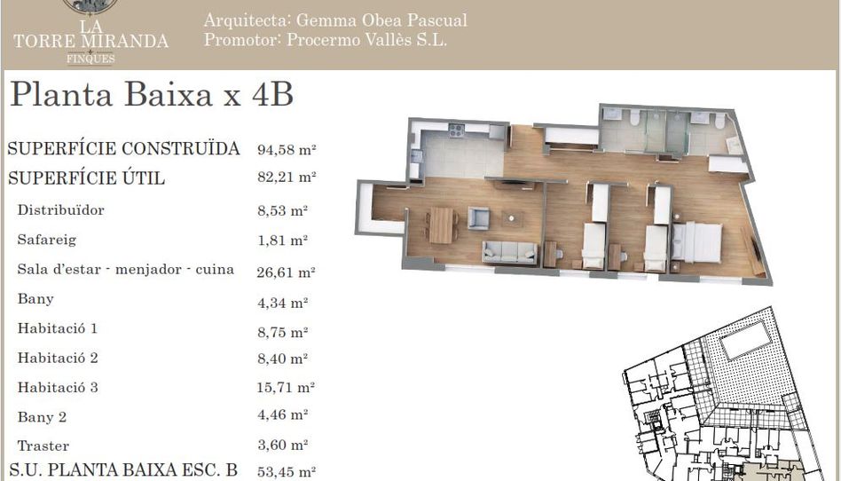 Foto 1 de Piso en venta en Carrer Montseny, 19, Llinars del Vallès, Barcelona