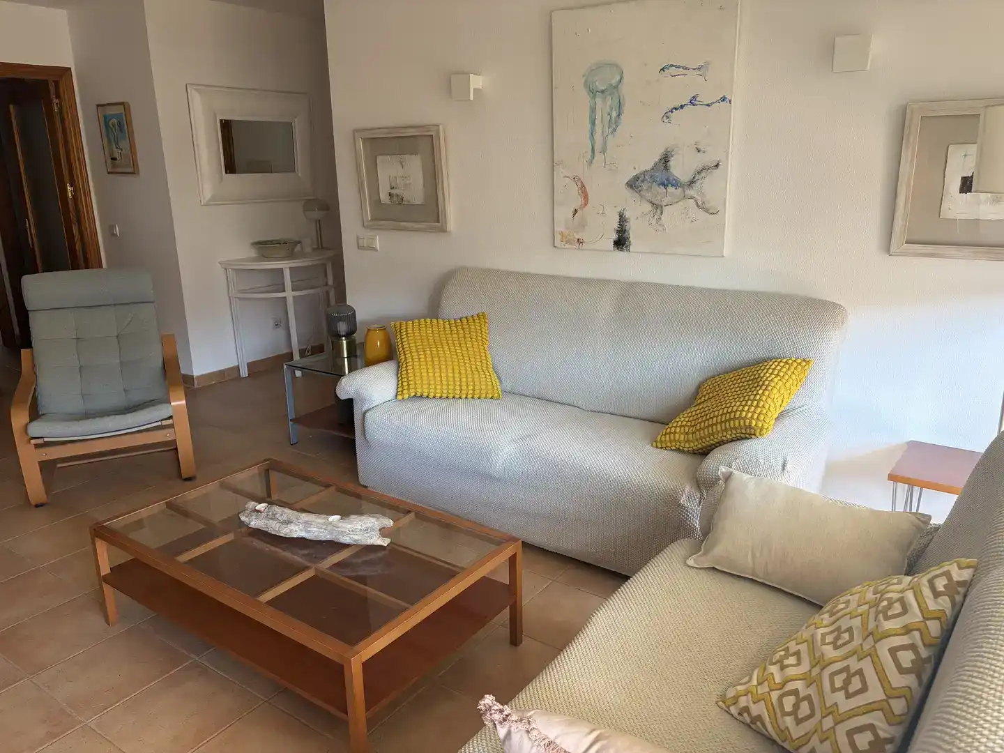 Living room of Flat for rent in Ses Salines