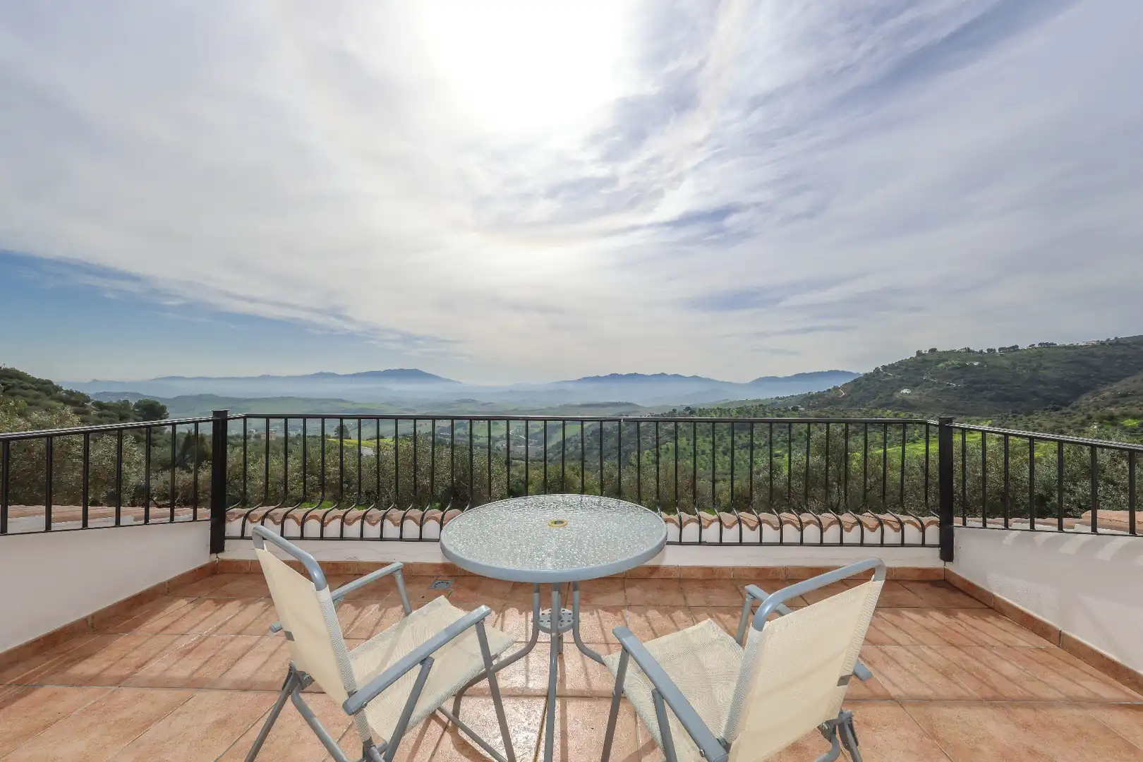 Terraza de Casa o chalet en venta en Casarabonela con Aire acondicionado, Jardín privado y Piscina