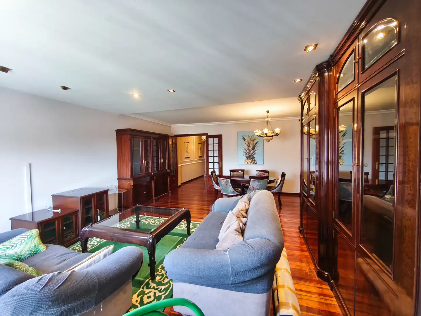 Living room of Flat for rent in Santiago de Compostela   with Heating and Furnished