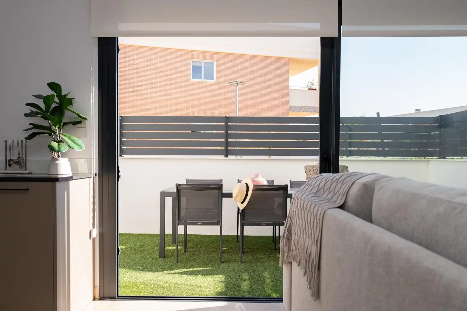 Terraza de Casa adosada en venta en Santa Pola con Aire acondicionado, Jardín privado y Terraza