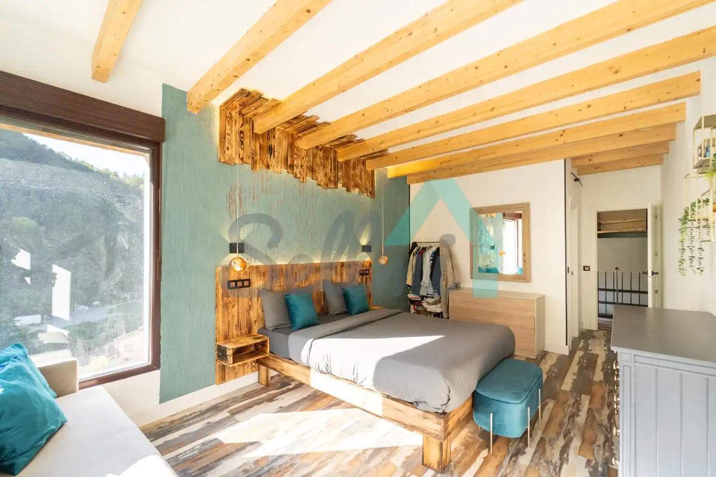 Habitación de Casa o chalet de alquiler en Mieres (Asturias) con Calefacción, Terraza y Amueblado