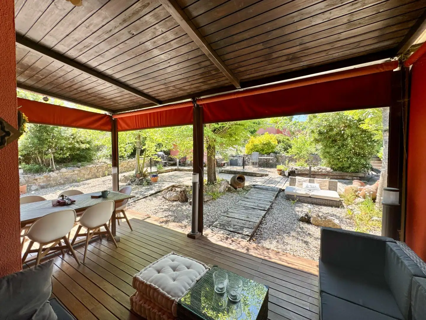 Terrassa de Casa o xalet en venda en Olivella amb Calefacció, Jardí privat i Terrassa