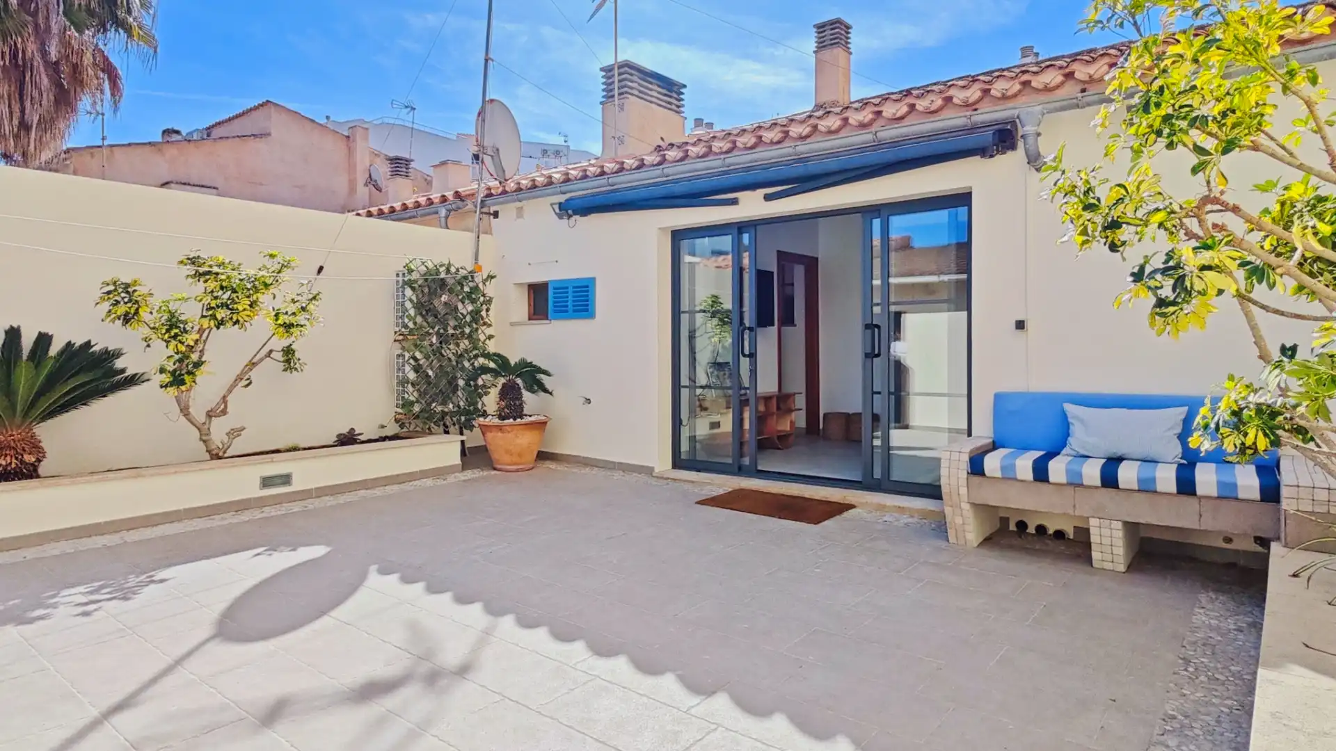 Terraza de Casa adosada de alquiler en Ses Salines con Aire acondicionado, Calefacción y Terraza