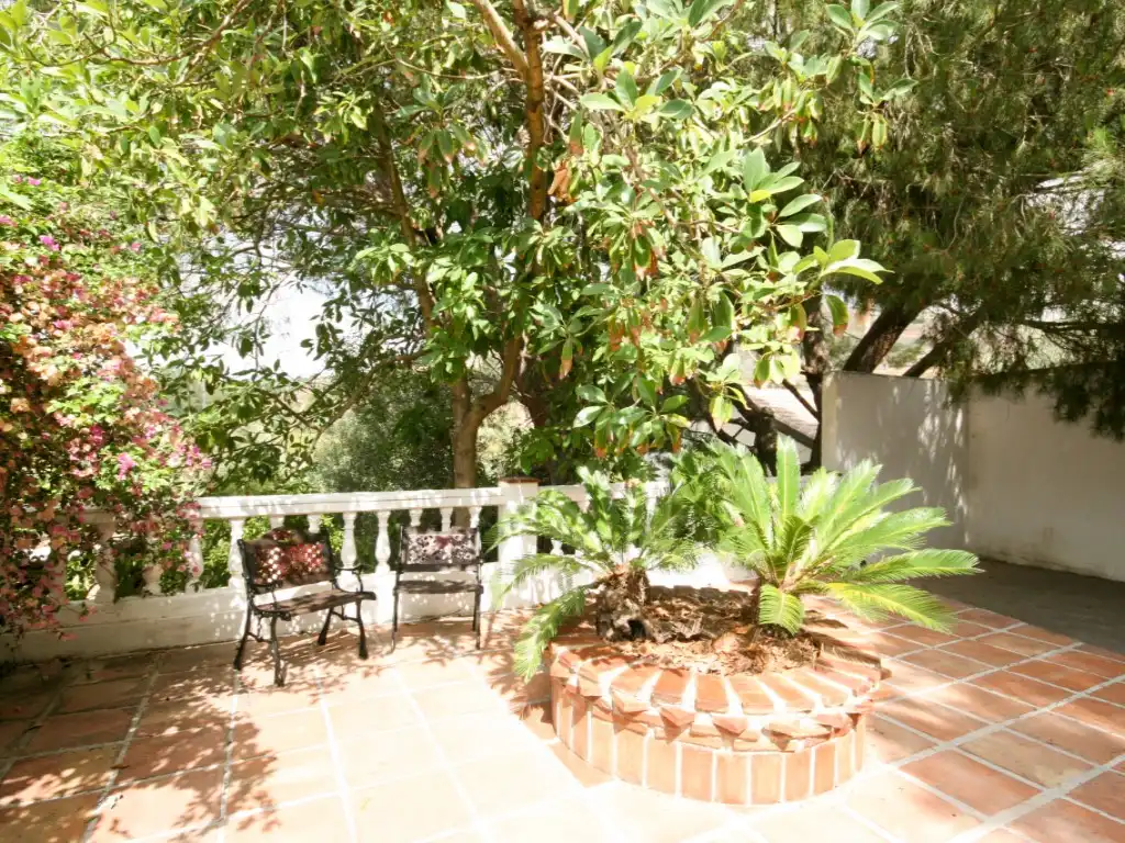 Terraza de Finca rústica en venta en Alhaurín El Grande con Jardín privado, Terraza y Piscina