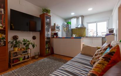 Sala d'estar de Àtic en venda en  Barcelona Capital amb Aire condicionat, Calefacció i Moblat