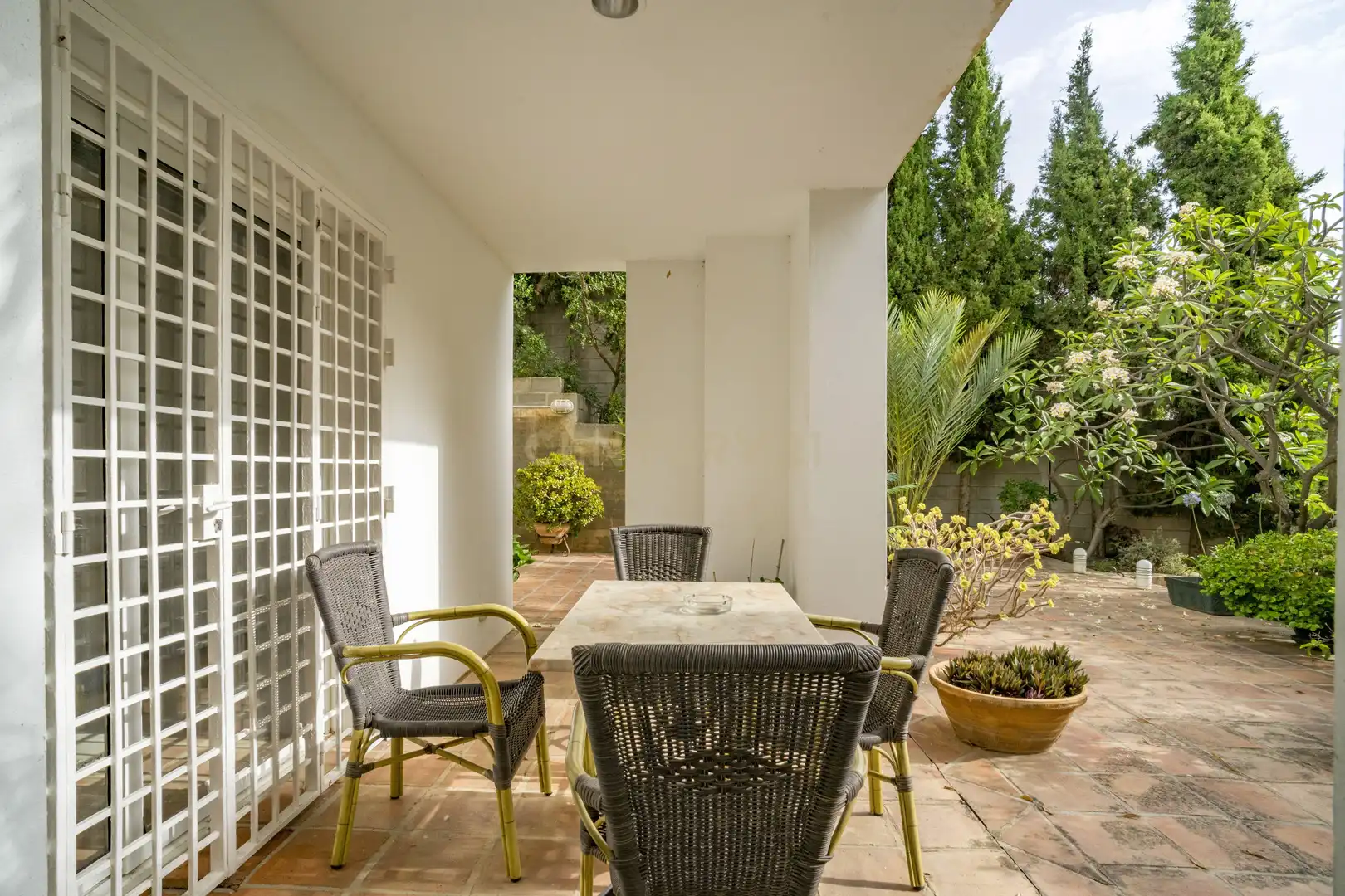 Terrassa de Casa o xalet en venda en Mijas amb Aire condicionat, Jardí privat i Traster