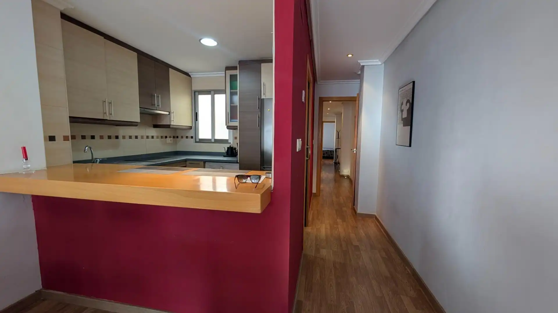 Kitchen of Flat for rent in Elche / Elx  with Air Conditioner, Terrace and Furnished