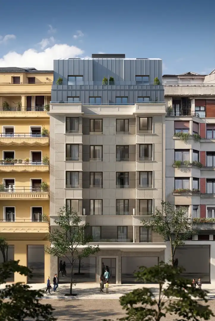 Außenansicht von Wohnung zum Verkauf in Donostia - San Sebastián  mit Heizung, Terrasse und Ofen
