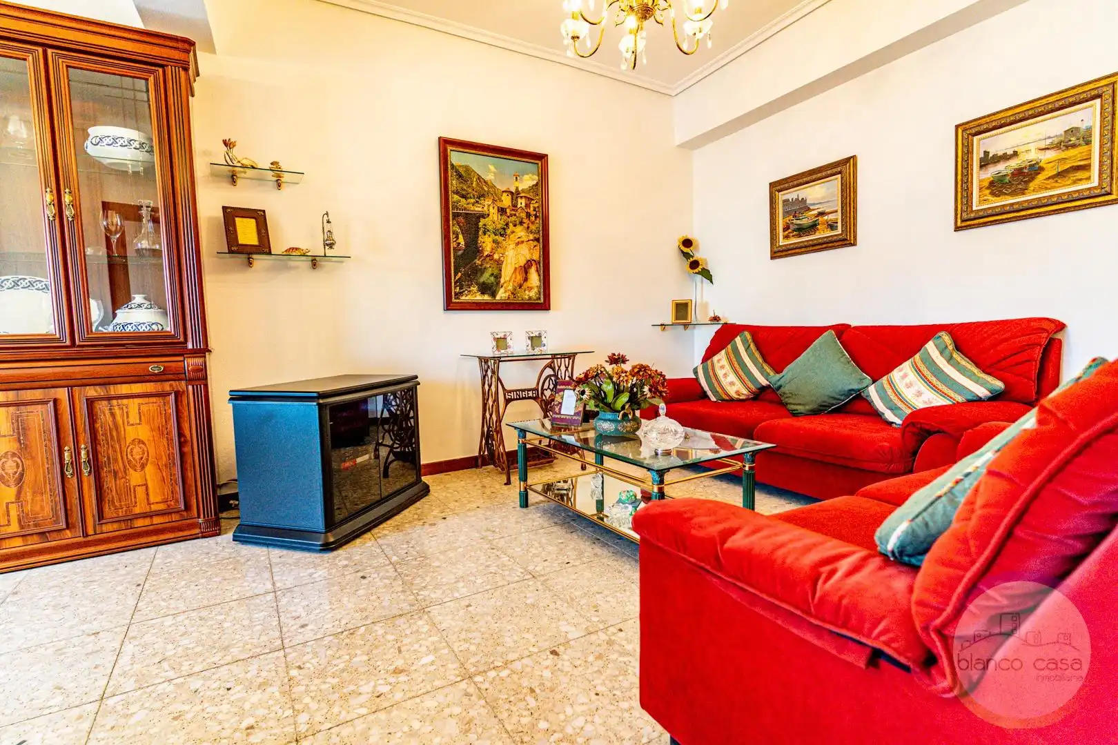 Living room of Flat for sale in Carballo  with Heating, Terrace and Storage room