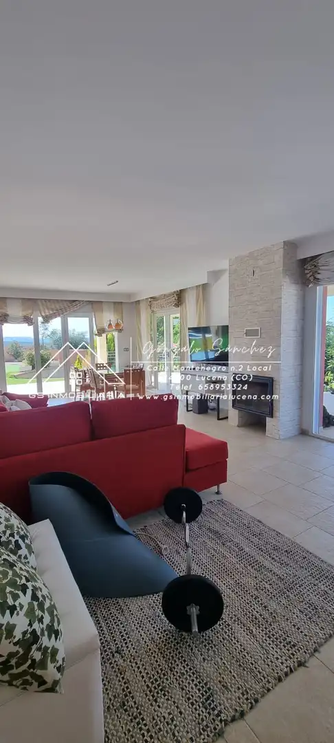 Wohnzimmer von Country house zur Miete in Lucena mit Klimaanlage, Schwimmbad und Möbliert