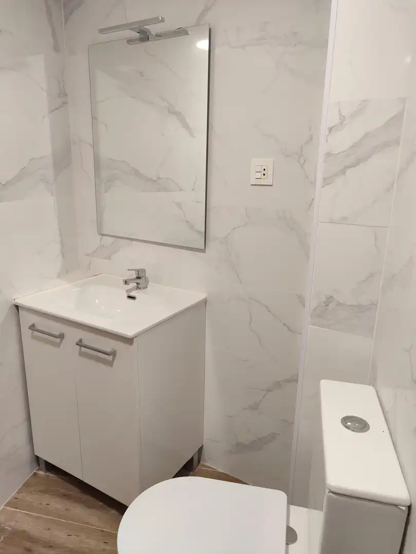 Bathroom of Flat for rent in Oviedo   with Heating, Terrace and Furnished