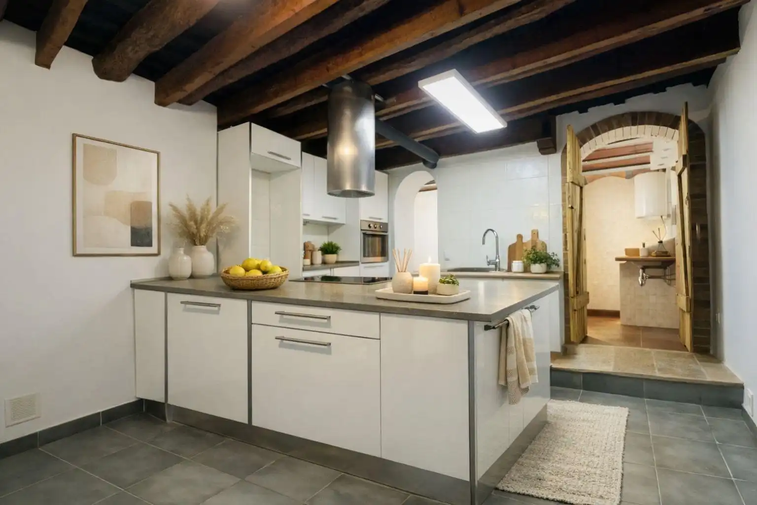 Cocina de Piso en venta en Vilanova i la Geltrú con Terraza, Amueblado y Balcón