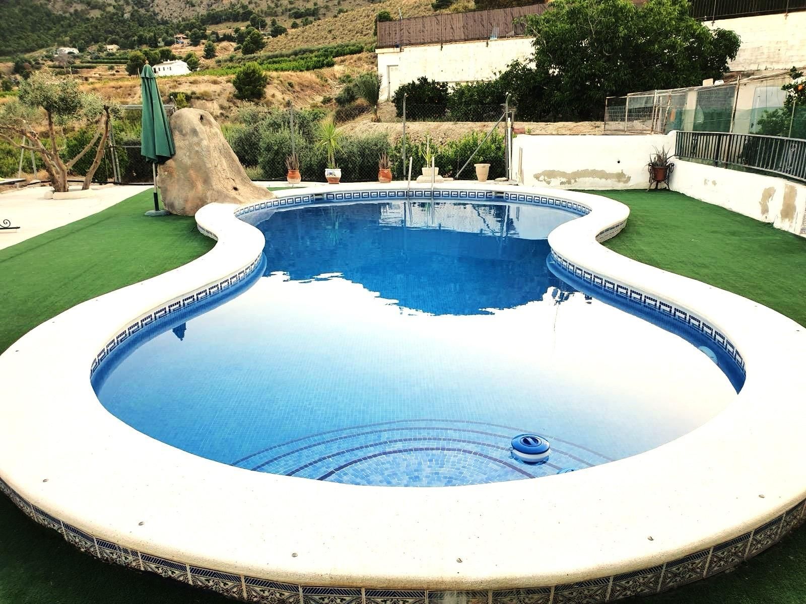 Swimming pool of House or chalet for sale in Abarán  with Air Conditioner, Heating and Private garden