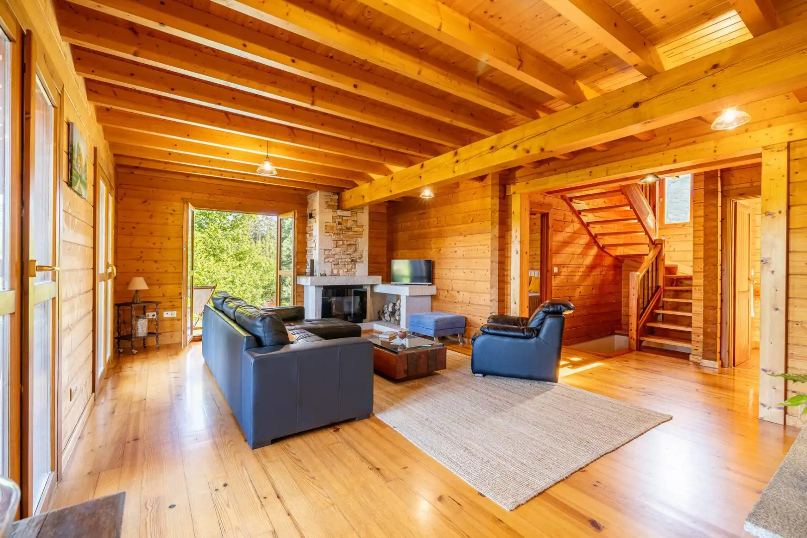 Sala de estar de Casa o chalet en venta en Salceda de Caselas con Calefacción, Jardín privado y Terraza