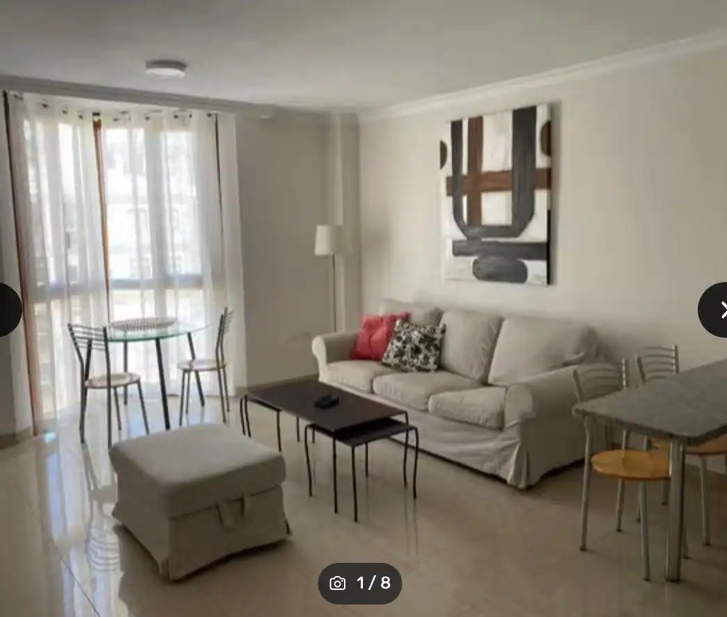 Sala d'estar de Pis de lloguer en  Santa Cruz de Tenerife Capital amb Moblat i Balcó