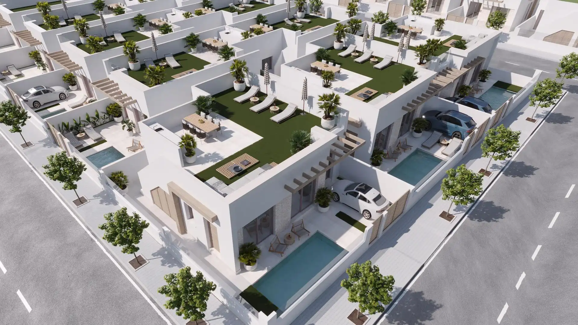 Exterior view of Houses for sale in Torre-Pacheco  with Heating, Private garden and Terrace