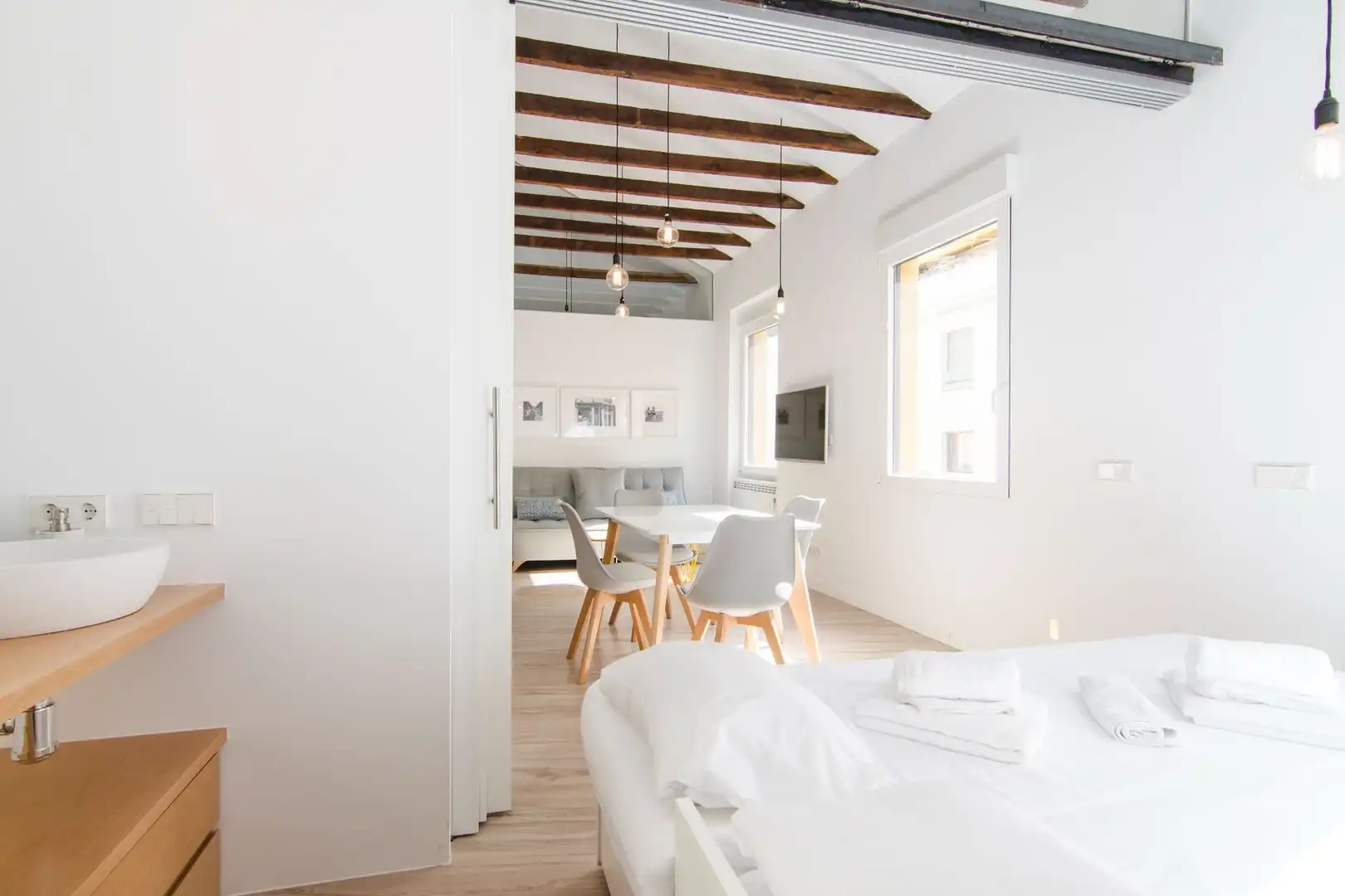 Sala de estar de Ático en venta en Madrid con Calefacción y Amueblado